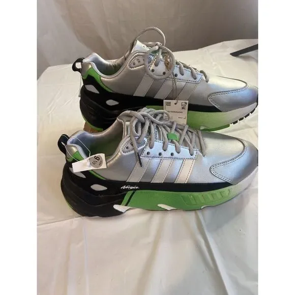 adidas gazelle silver green womens Adidas ZX 22 Boost Kawasaki Ninja Silver Metallic main image 1